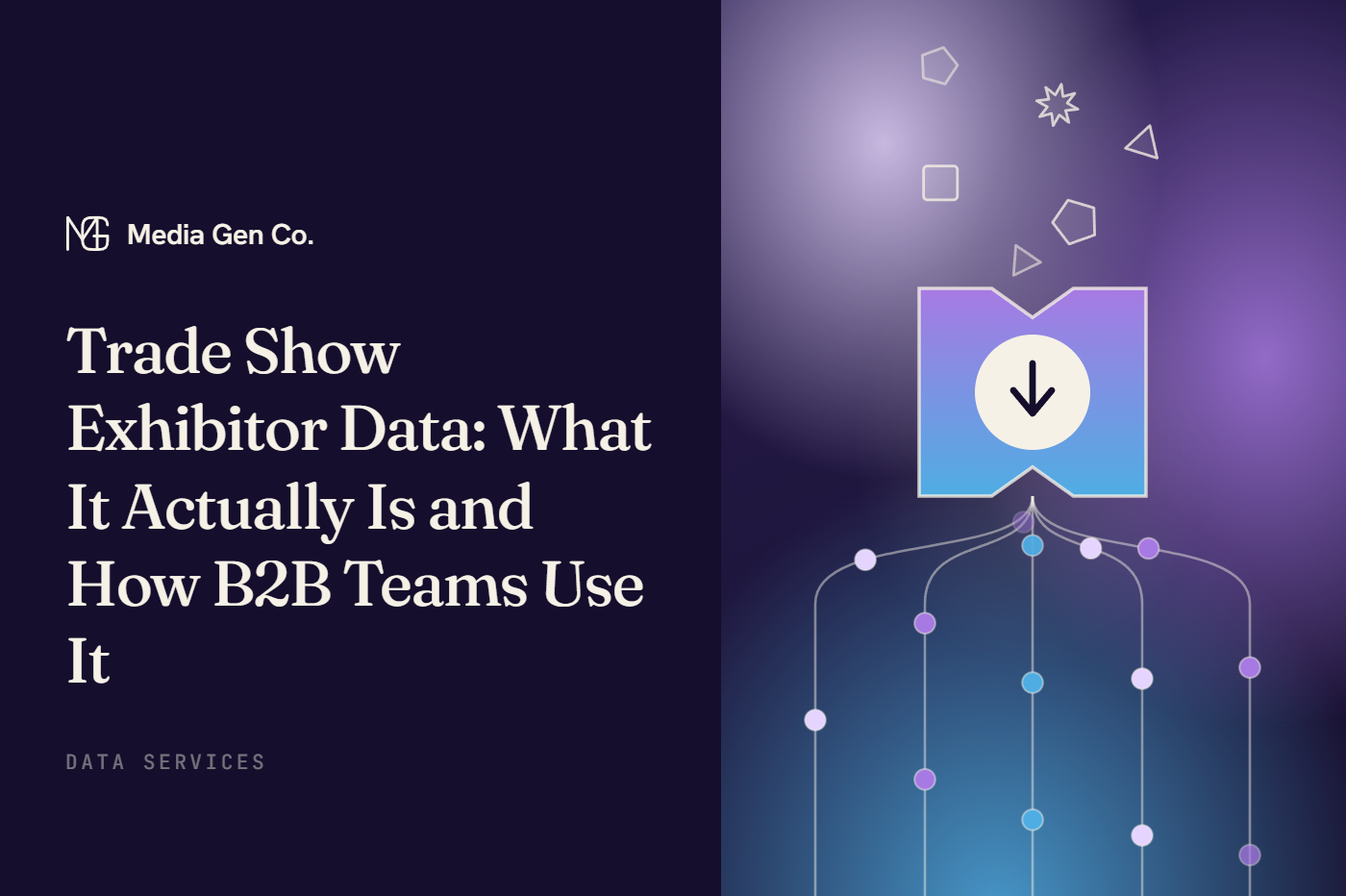 One exhibitor record shown twice — as sourced with empty slots ruled, and as maintained with every slot filled.